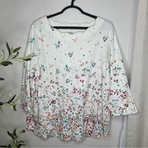 Croft & Barrow Floral Top XXL